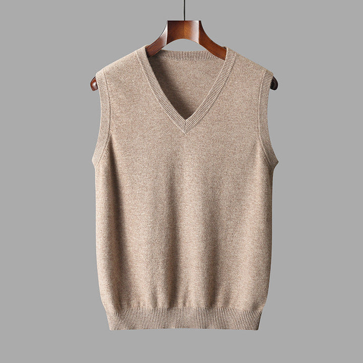 Heren spencer met V-hals, tijdloos en comfortabel heren vest voor casual en formele kleding.