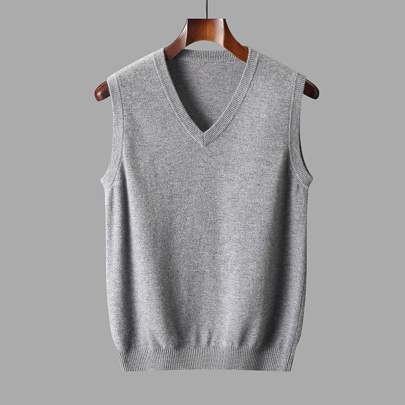 Elegant heren vest met V-hals, tijdloos design voor een comfortabele en nette look. Ideaal voor heren.