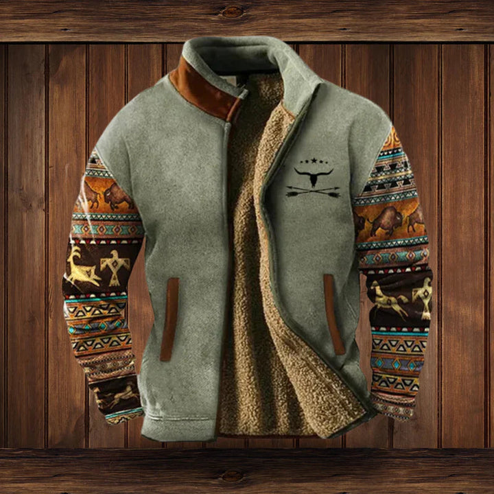 Comfortabel heren vest voor buiten, met rits en vintage design. Warme winterkleding voor casual herenmode.