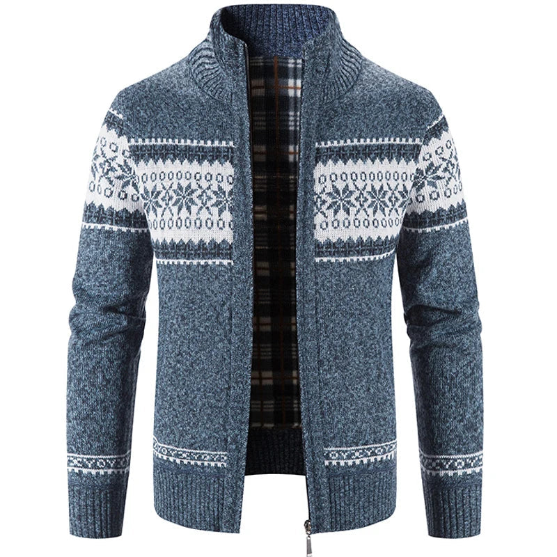 Heren gebreid vest van NordicEdge met Scandinavisch design, warm en stijlvol voor winterkleding.