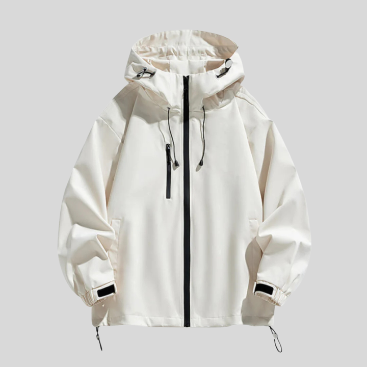 Moderne Nathan heren winterjas met capuchon, biedt superieure warmte en comfort voor koude omstandigheden.