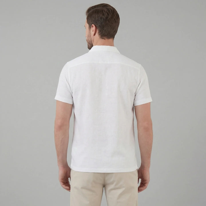 Trendy heren polo shirt met knoopsluiting, borstzak en regular fit voor een moeiteloze stijl.