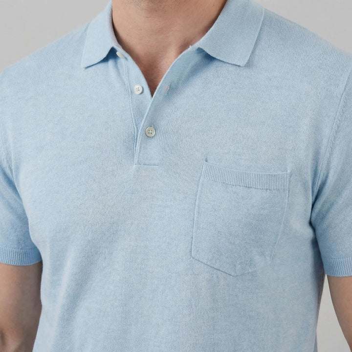 Stijlvolle heren polo met borstzak en korte mouwen, een casual regular fit voor elke dag.