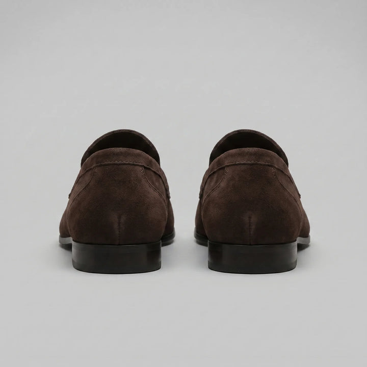 Zwarte penny loafers, heren, comfortabele slip-ons voor elke outfit en gelegenheid.