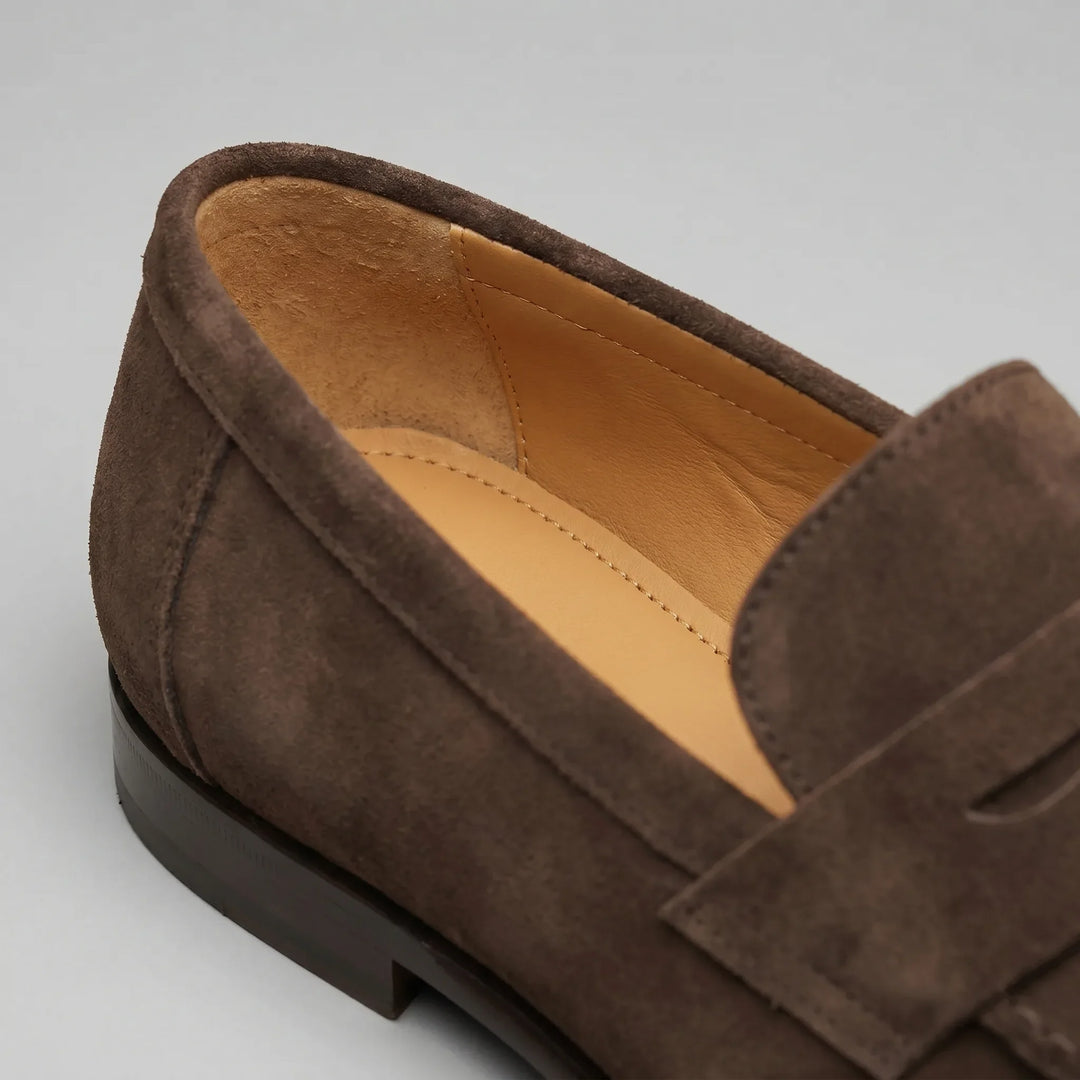 Groene heren loafers, klassiek design met modern comfort, veelzijdig en stijlvol.