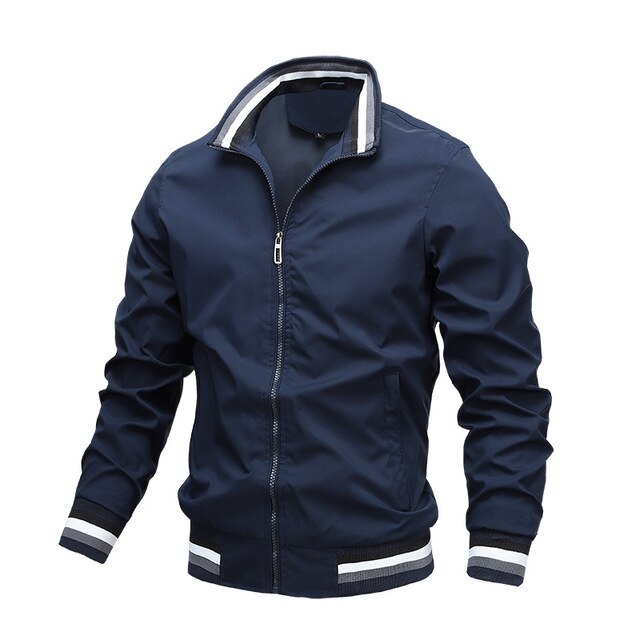 Sportief AirVenture heren bomberjack, waterdicht en comfortabel voor actieve lente- en zomerdagen.