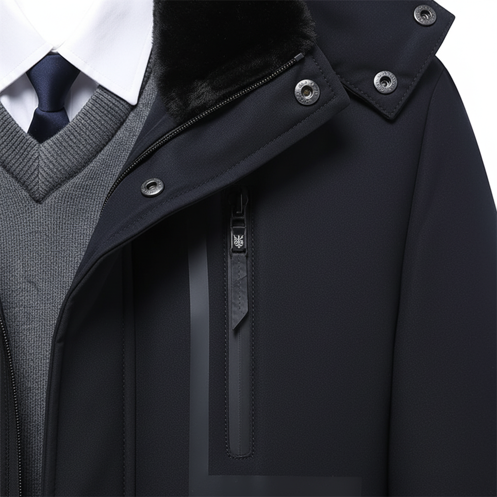 Warme en waterafstotende herenparka met ventilatie, perfect als buitenjas en winterjas voor heren.