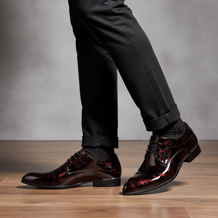 Nette herenschoen Hugh van premium leer. Comfortabel, stijlvol en ideaal voor formeel en casual.