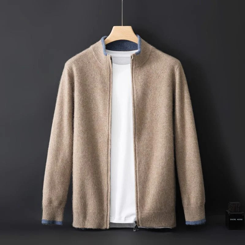 Comfortabel herenvest met ritssluiting, perfect voor werk en ontspannen weekenddagen.