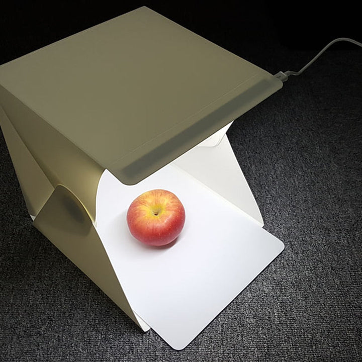 GlowBox opvouwbare lichtbox voor perfect en gelijkmatig diffuus licht, ideaal voor productfoto's met studio-kwaliteit.