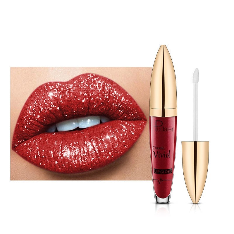 Cosmetica: SparklingGloss glitter lipgloss voor dames, zorgt voor een langhoudende, sprankelende finish.