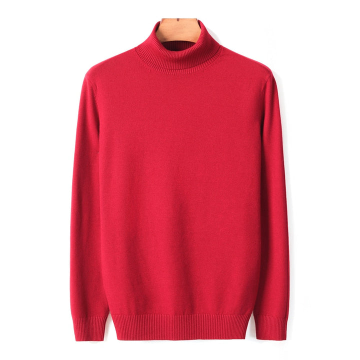 Warme wollen heren coltrui, essentieel voor de wintermode collectie.
