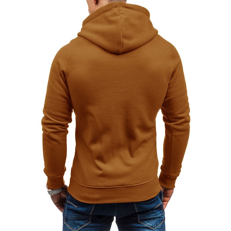 Comfortabel heren vest met rits, moderne polyester hoodie, geschikt als jas voor casual kleding.