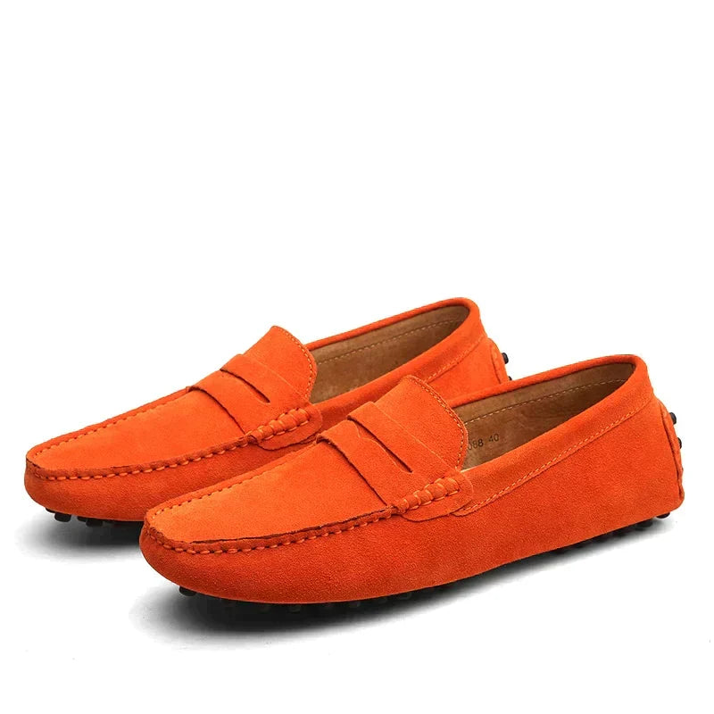 Hugo slip-on heren loafers in bruin, ideaal voor zowel casual als formele settings.