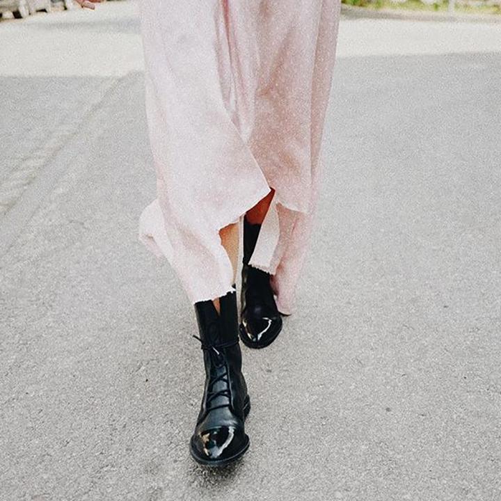 Comfortabele Marvella dames enkellaarzen, vintage design en perfect voor lange dagen in de herfst.