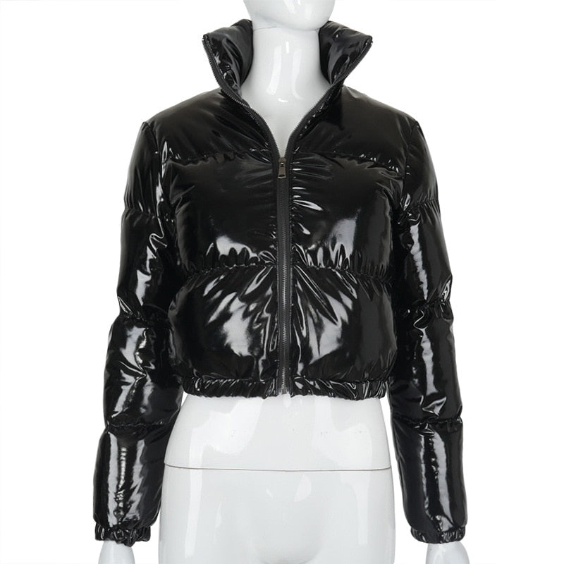 Lichtblauwe Dames Pufferjack Pia, trendy gewatteerde winterjas, modieuze bovenkleding.