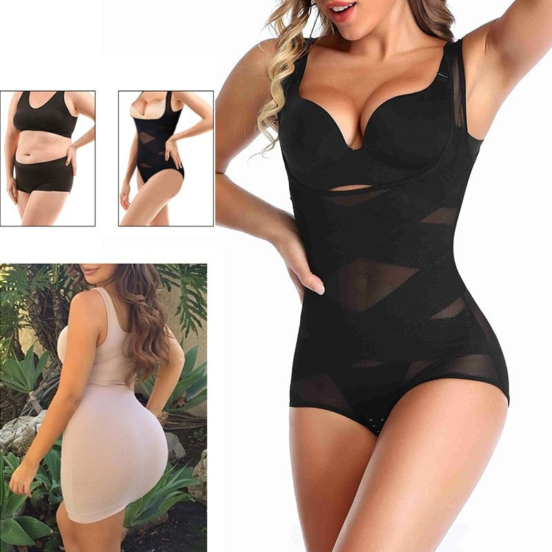 Zwarte InShape™ dames bodyshaper, figuurcorrigerend ondergoed voor een strakke taille en billift. Optimaal comfort.