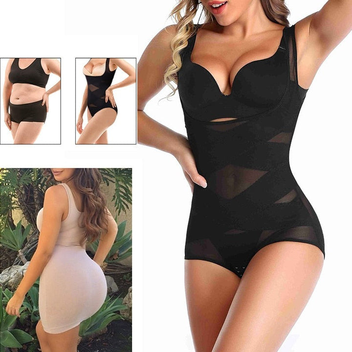 Zwarte InShape™ dames bodyshaper, figuurcorrigerend ondergoed voor een strakke taille en billift. Optimaal comfort.