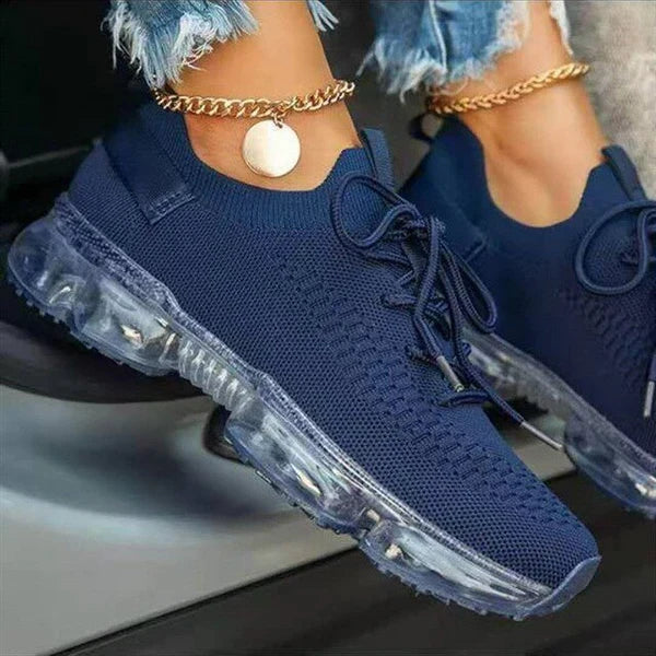Platte orthopedische dames sneakers; SofiesSneaks voor optimale voetsteun en pijnverlichting.