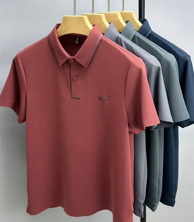 Moderne Herenpolo Elijah met elegante snit en subtiele diamant accenten, ideaal voor elke outfit.