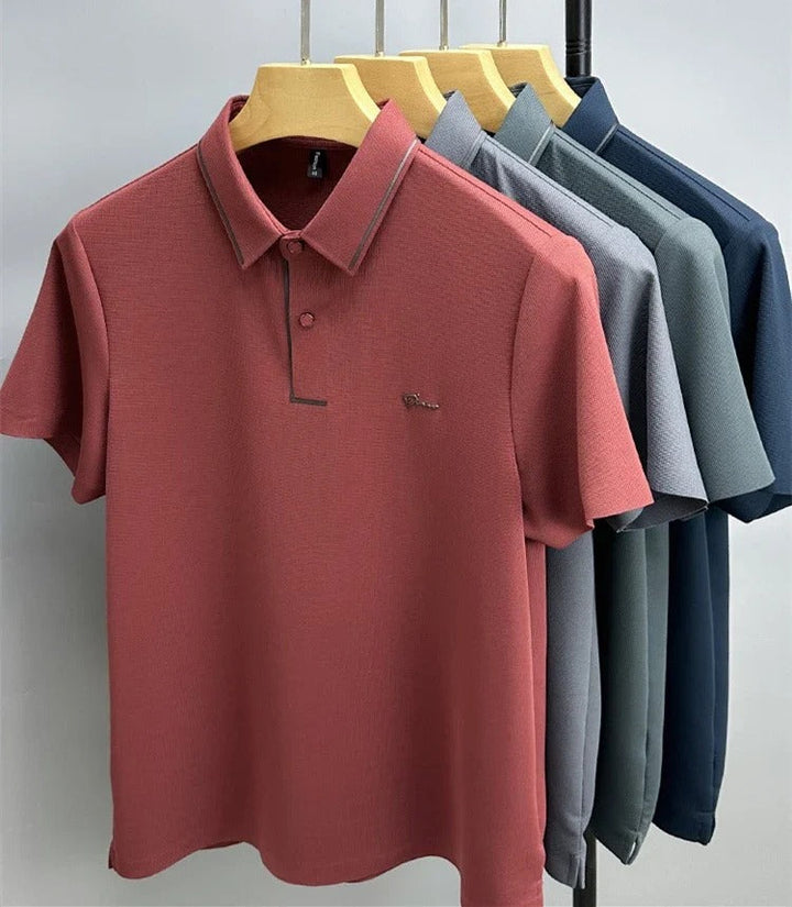 Moderne Herenpolo Elijah met elegante snit en subtiele diamant accenten, ideaal voor elke outfit.