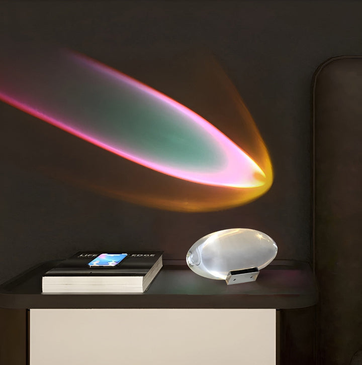 Compacte projectielamp met energiezuinige LED's en uniek prisma design.