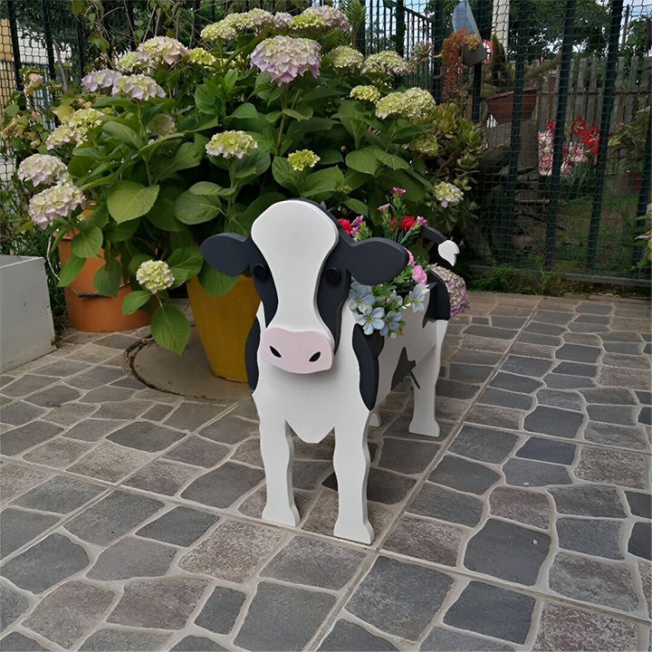 Speelse vos bloempot, perfect als unieke tuin of kamerdecoratie. Leuk cadeau voor plantenliefhebbers.