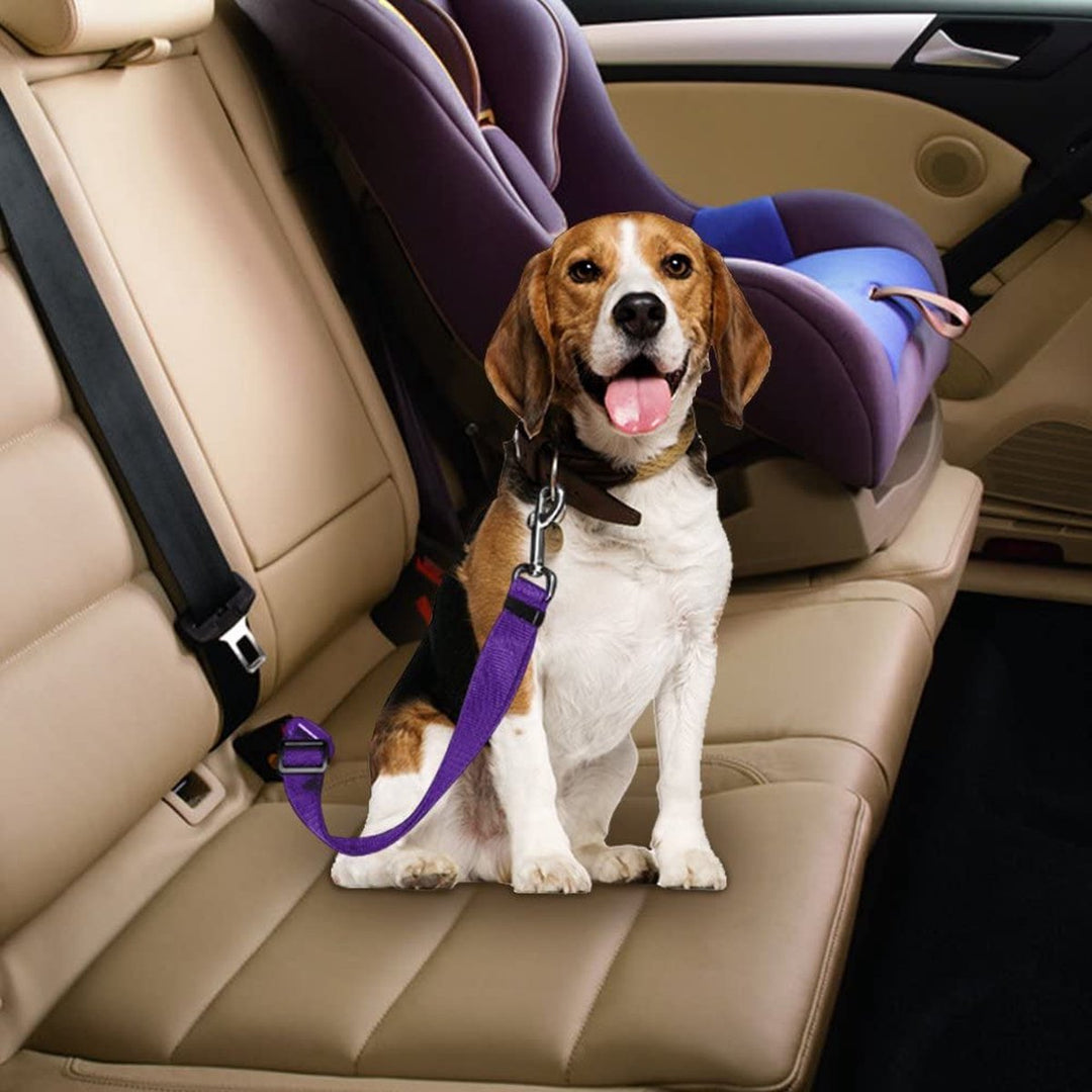 Verstelbare hondenriem: Stevige, verstelbare autogordel voor honden, garandeert veilige autoreizen en comfort voor je dier.