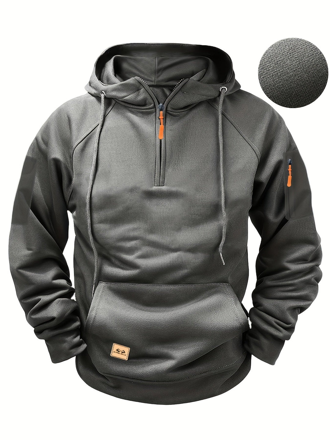 Herenhoodie die ultiem comfort en stijl combineert, met rits, capuchon en zakken.