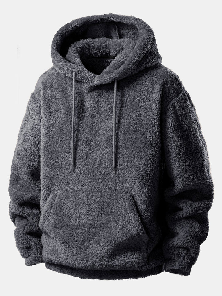 Complete comfortabele unisex fleece set: zachte hoodie en sportieve jogger, perfect voor vrije tijd.