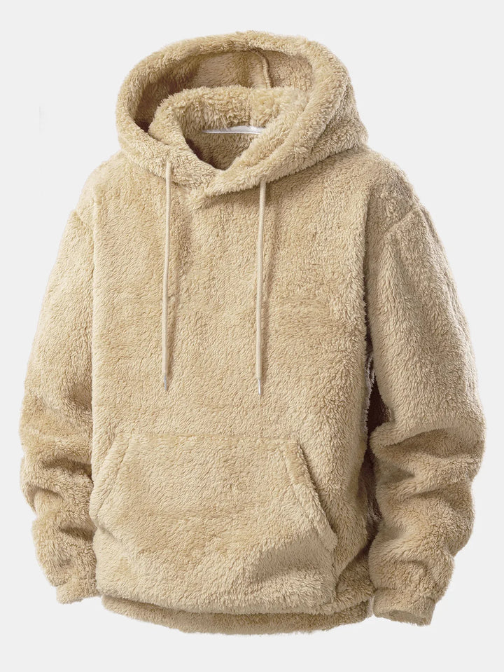 Comfortabele fleece jogger broek voor dames en heren, onderdeel van de warme unisex loungeset.