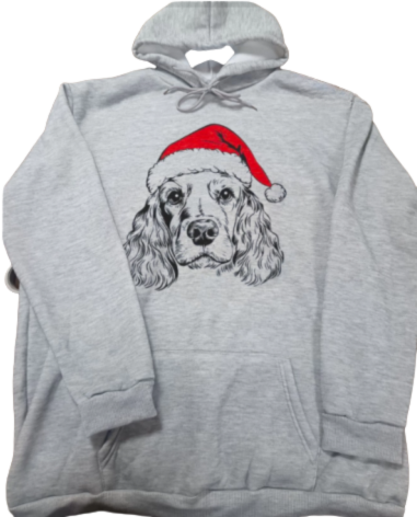 Unieke unisex kersttrui met aangepaste huisdierfoto. Perfect om de feestdagen te vieren in stijl.
