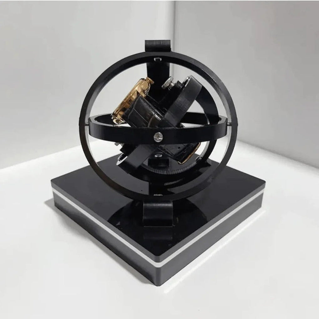 Luxe horlogeopwinder met stille motor voor automatische mechanische horloges. Perfecte opslag voor uw collectie.