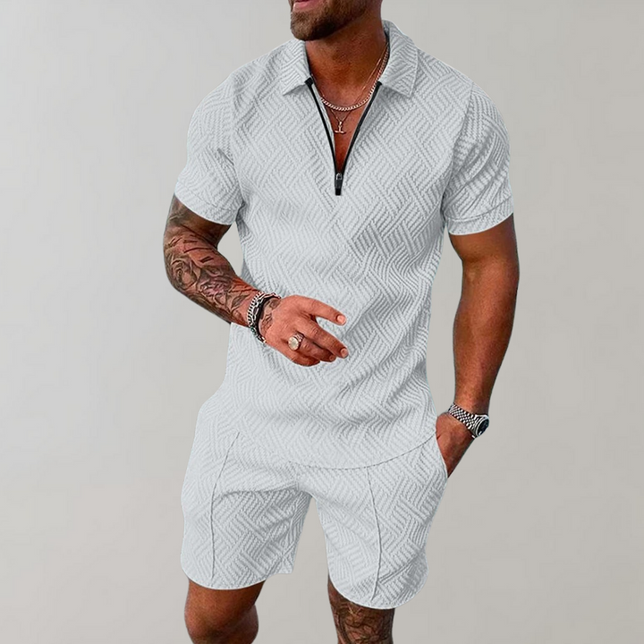 Veelzijdige heren kledingset voor zomer en herfst, comfortabel, stijlvol en luchtig, perfect voor dagelijks gebruik.