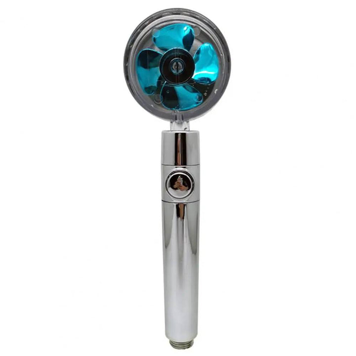 Waterbesparende douchekop met krachtige turbo-straal en ingebouwd filter voor schoner water.