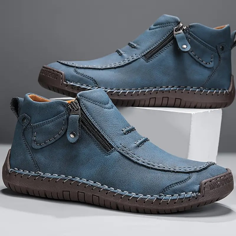 Elegante Lucas heren instapschoenen met ritssluiting. Bieden superieur orthopedisch comfort en tijdloze stijl.