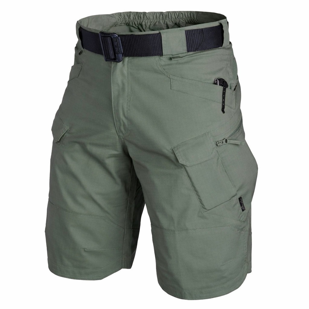 Duurzame heren korte broek van katoenmix, functionele cargobroek voor comfortabele zomerdagen.