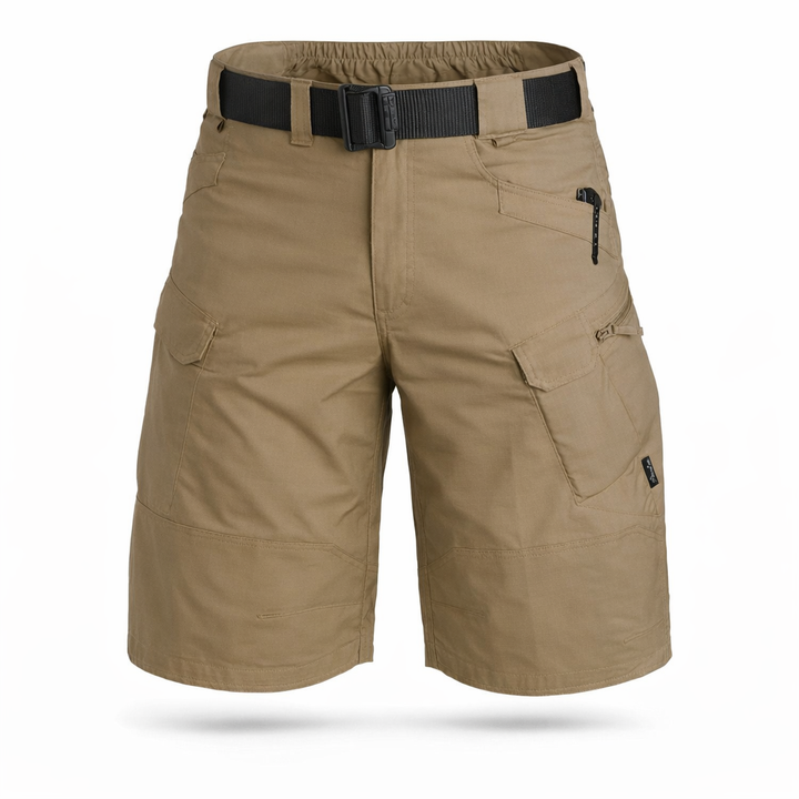 Stijlvolle heren cargo broek, korte broek voor mannen, comfortabel en klaar voor elk avontuur.