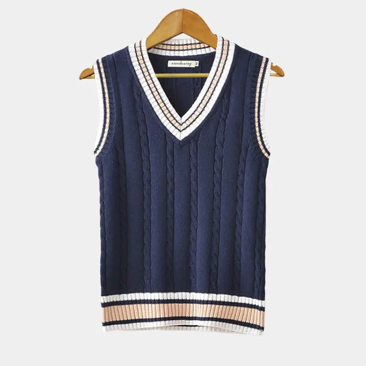 Comfortabel mouwloos dames sweater vest met V-hals. Ideaal voor een sportieve of casual look.