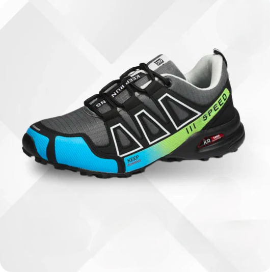 Comfortabele orthopedische heren wandelschoenen Alpena, ideaal voor lange tochten en actieve outdoor sporten.