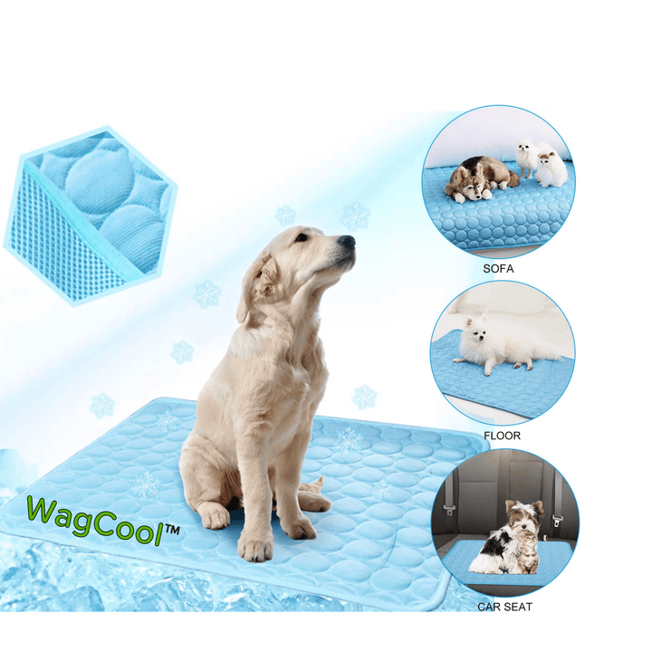 Zachte, verfrissende koelmat voor hond en huisdier. Perfect tegen zomerse warmte en een hittegolf.