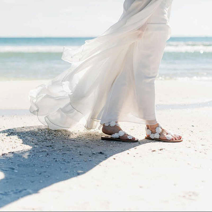 Comfortabele Ibiza sandalen voor dames met unieke ritssluiting, perfect voor zomerse dagen.
