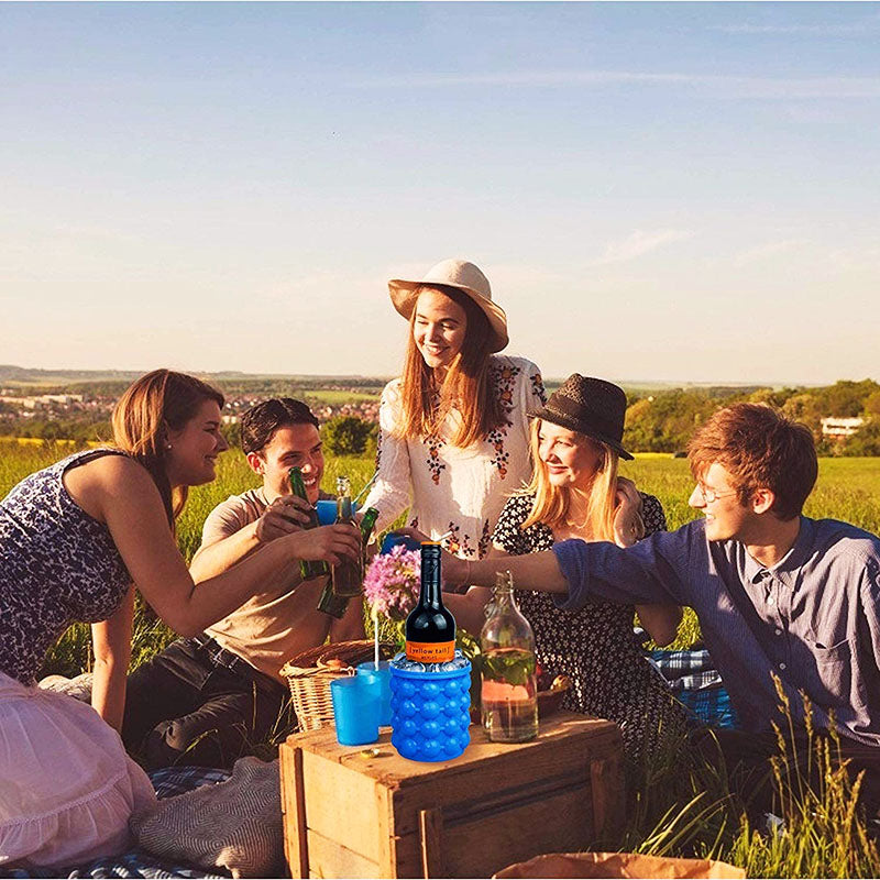 Essentiële ijsemmer voor warme zomerdagen; altijd koude drankjes bij de hand.