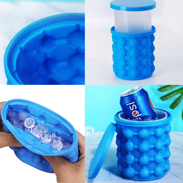 Compacte ijsblokjesmaker voor eenvoudig gebruik; perfect voor thuis en feestjes.
