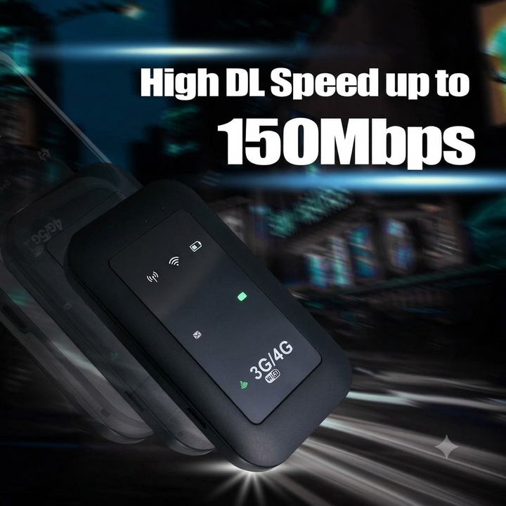 Compleet pakket: Universeel ontgrendelde 4G LTE mobiele hotspot met accessoires voor direct gebruik.