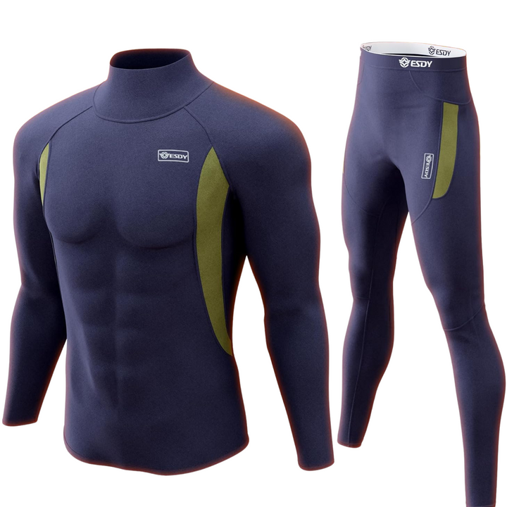 Comfortabele en sneldrogende thermokleding set voor heren.