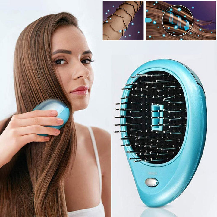 Ionische anti-pluis haarborstel voor alle haartypes. Zeg vaarwel tegen statisch haar en geniet van glad haar.