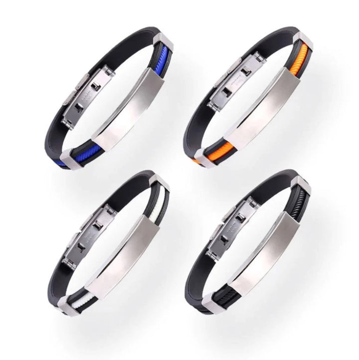Trendy verstelbare SANDSBERGORIGINALS armband voor optimaal comfort en een moderne uitstraling in kleur.