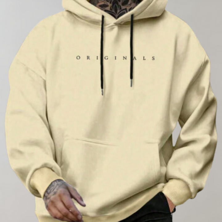 Heren hoodie met verstelbare capuchon, een must-have voor casual mode en comfortabele dagelijkse stijl.