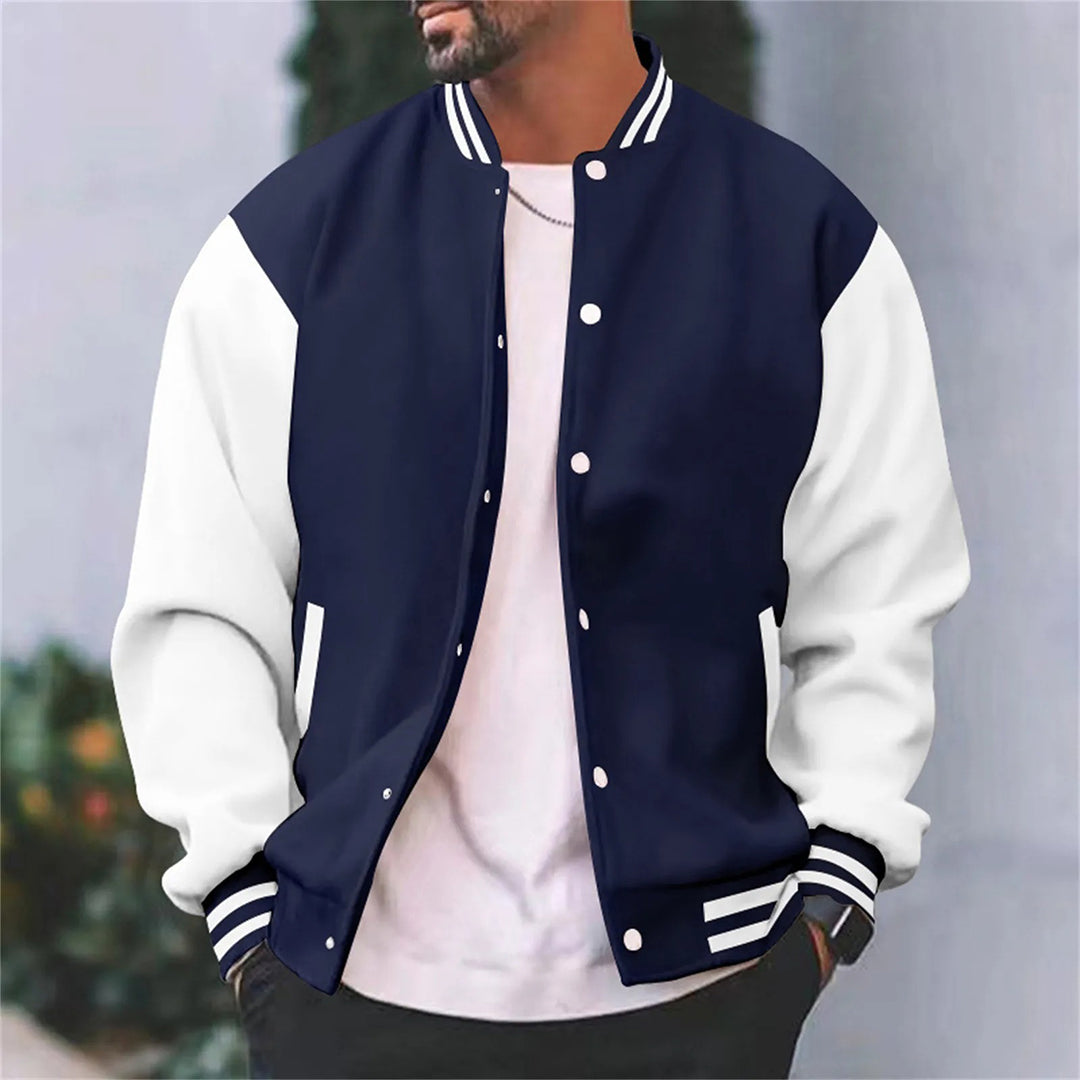 Comfortabel Hoymans heren polyester bomberjack. Perfect voor een casual of sportieve herfstoutfit.